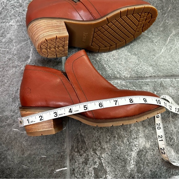 Xena Brown Leather Gravity Ankle Boots Workwear Steel Toe Size 8.5 - Picture 9 of 15